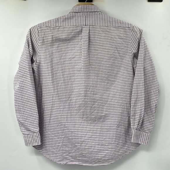 Ralph Lauren Men's XL Custom Fit White Pink Blue Plaid Long Sleeve Button Shirt - Picture 3 of 5